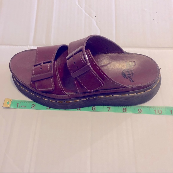 DR. MARTENS Cyprus - 2 Strap Slide, Burgundy, Women’s Size UK 4 / US 6 - Picture 5 of 7